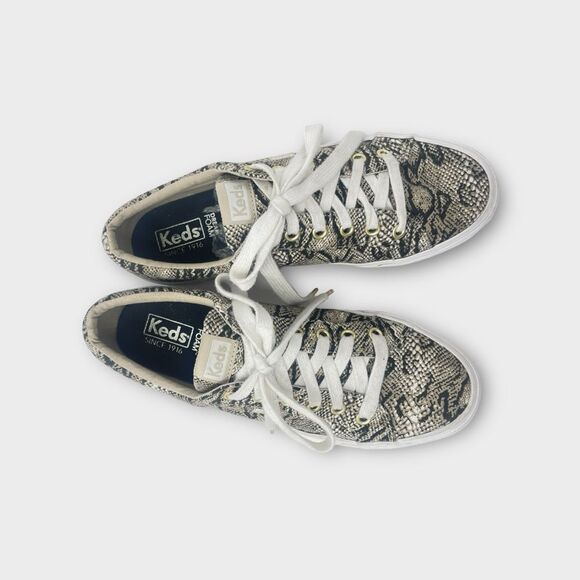 Keds Women's Jump Kick Snake Sneaker Sz 8 Versatile Mobwife Spring Summer - Picture 6 of 7